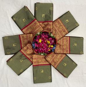 Decadebt Toxic Green & Pink Color Border Saree with Jacquard Work <span class=keywords><strong>on</strong></span> Full Sari Rich Pallu with Blouse <span class=keywords><strong>Borde</strong></span> Women Royal Export