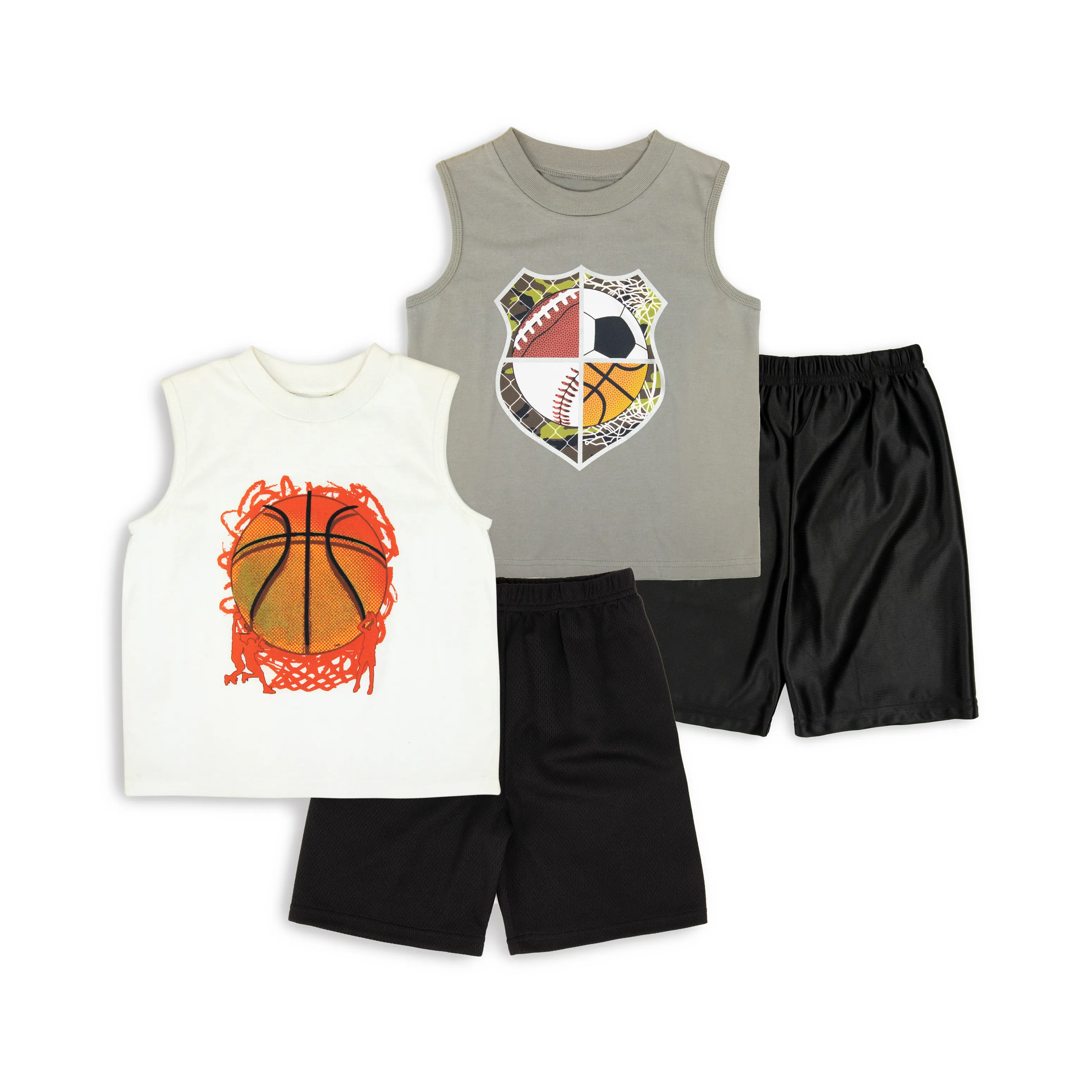 2020 Summer Print Kids Boy canotta grigia senza maniche Designer Cartoon bianco Cool basket abbigliamento per bambini abbigliamento sportivo