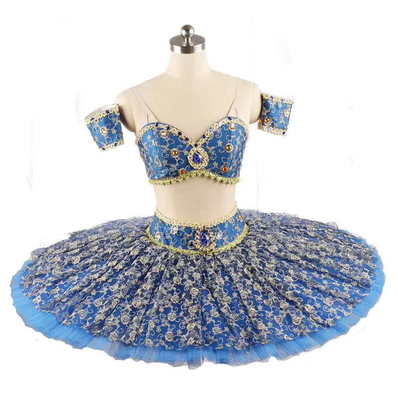 New Coming Professional Girls Adult Performance Wear Ballet Crochet Tutu Top with skirt