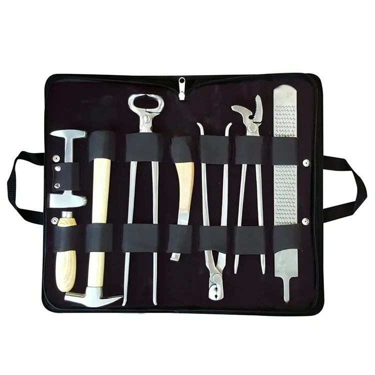 Custom Made Horse Professional Farrier's Equipment Kit of 7 Pieces