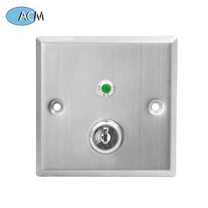 Nuovo indicatore di segnale luce Anti-vandalismo porta elettrica rilascio aperto pulsante di uscita interruttore a spinta con chiave - Product Image 2