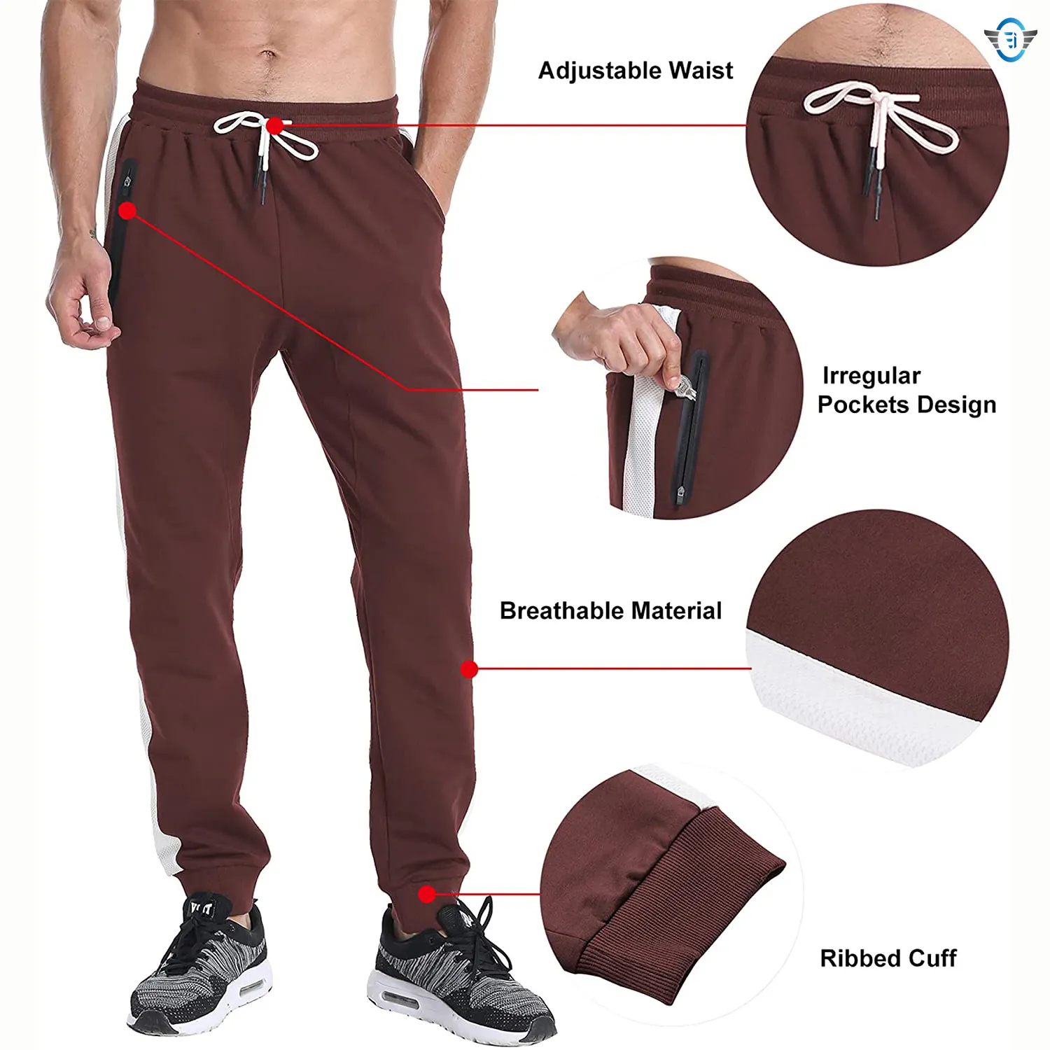 Pantalons de jogging à rayures, pour hommes, collection hiver 2022, style décontracté, sur mesure, Sublimation, haute qualité