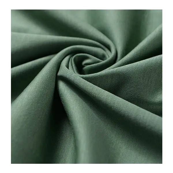 Мерсеризованная хлопчатобумажная ткань 40S длинная Штапельная 100% чесаный хлопок двухсторонняя ткань для модной одежды
