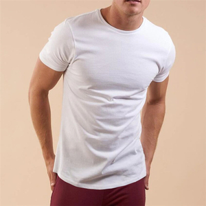 Toptan % 100% pamuk erkek Unisex T-Shirt özel Logo nakış rahat düz boyalı siyah kırmızı mavi vücut boy ince örme
