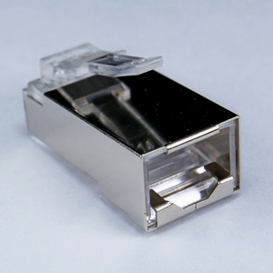 Rj45 fiş Cat6a kolay fiş korumalı STP 1Row tasarım CAT5E RJ45 ağ için Ethernet konnektörleri üzerinden geçmek - Product Image 4
