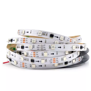 WS2811 RGB Led şerit 5050 SMD adreslenebilir 30/48/60/96/144led/m Led dış 1 Ic kontrol 3 led Normal/parlak 1m 5m DC12V - Product Image 6