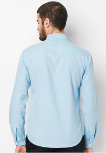 เสื้อเชิ้ตผู้ชายสไตล์ซาฟารีเสื้อเชิ้ตคอจีนแขนยาวผลิตจากเวียดนาม - Product Image 4