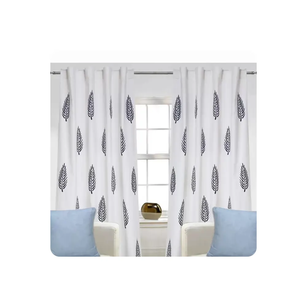 Best Quality Latest Design Dining Room Window Curtain Soft Cotton Linen Window Curtains At Lowest Price