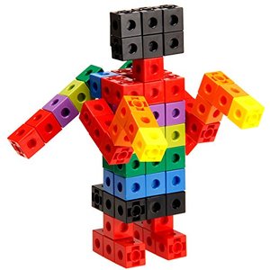 100Pcs 10色Multilink链接计数立方体按扣块教学数学操作儿童早教玩具 - Product Image 2