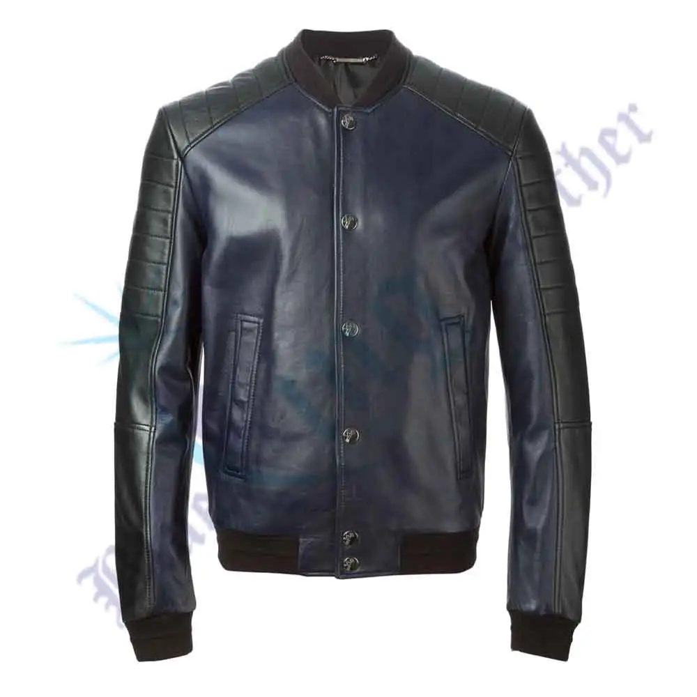 Men's Bike Motor Leather Jacket