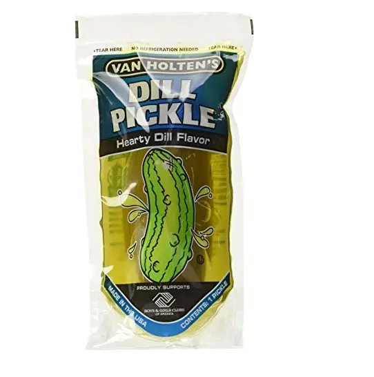 반 홀튼's Pickle In A 파우치 점보 딜 피클-12 팩