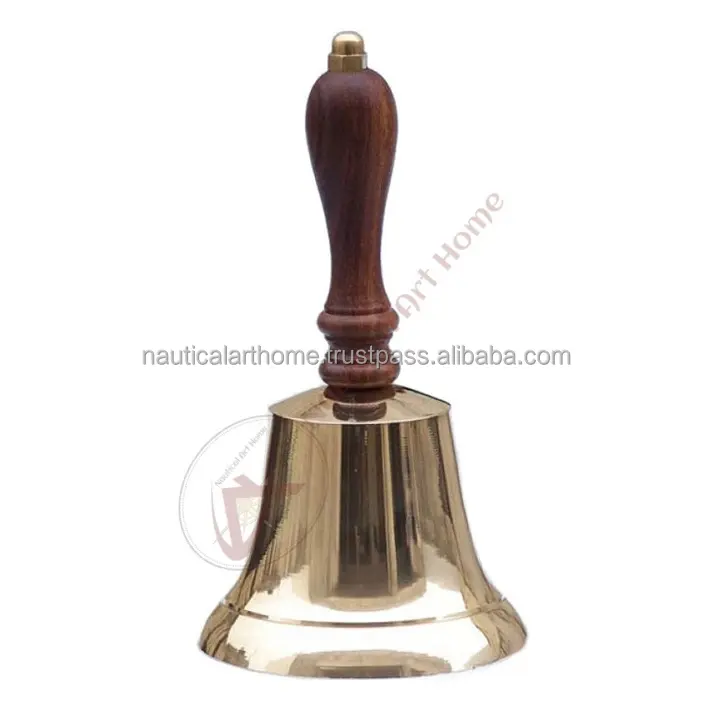 Campana de latón de 4 "x 9" ~ campana de latón macizo para barco ~ campana de latón náutico pulido brillante ~ regalo náutico coleccionable