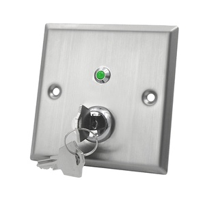 Nuovo indicatore di segnale luce Anti-vandalismo porta elettrica rilascio aperto pulsante di uscita interruttore a spinta con chiave - Product Image 1