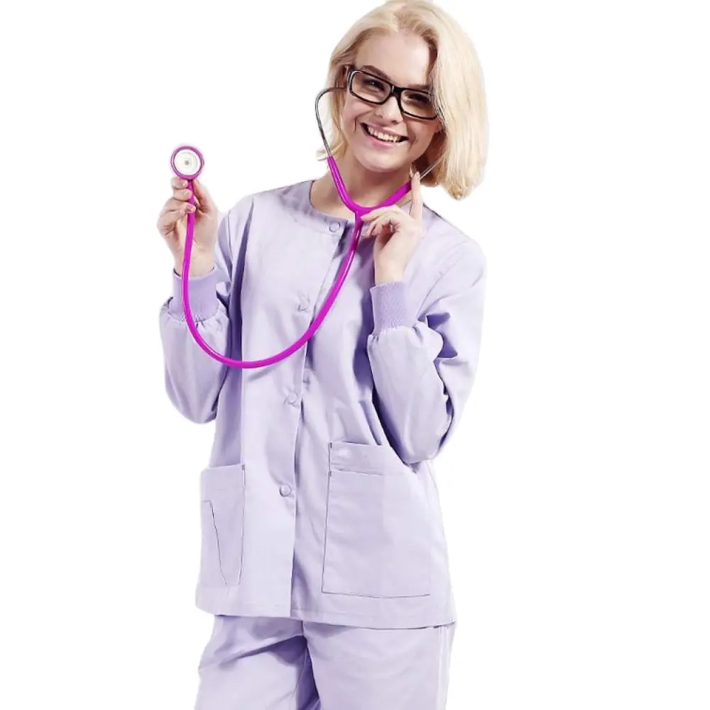 Scrub medico monouso blu scrub con camicia e pantaloni