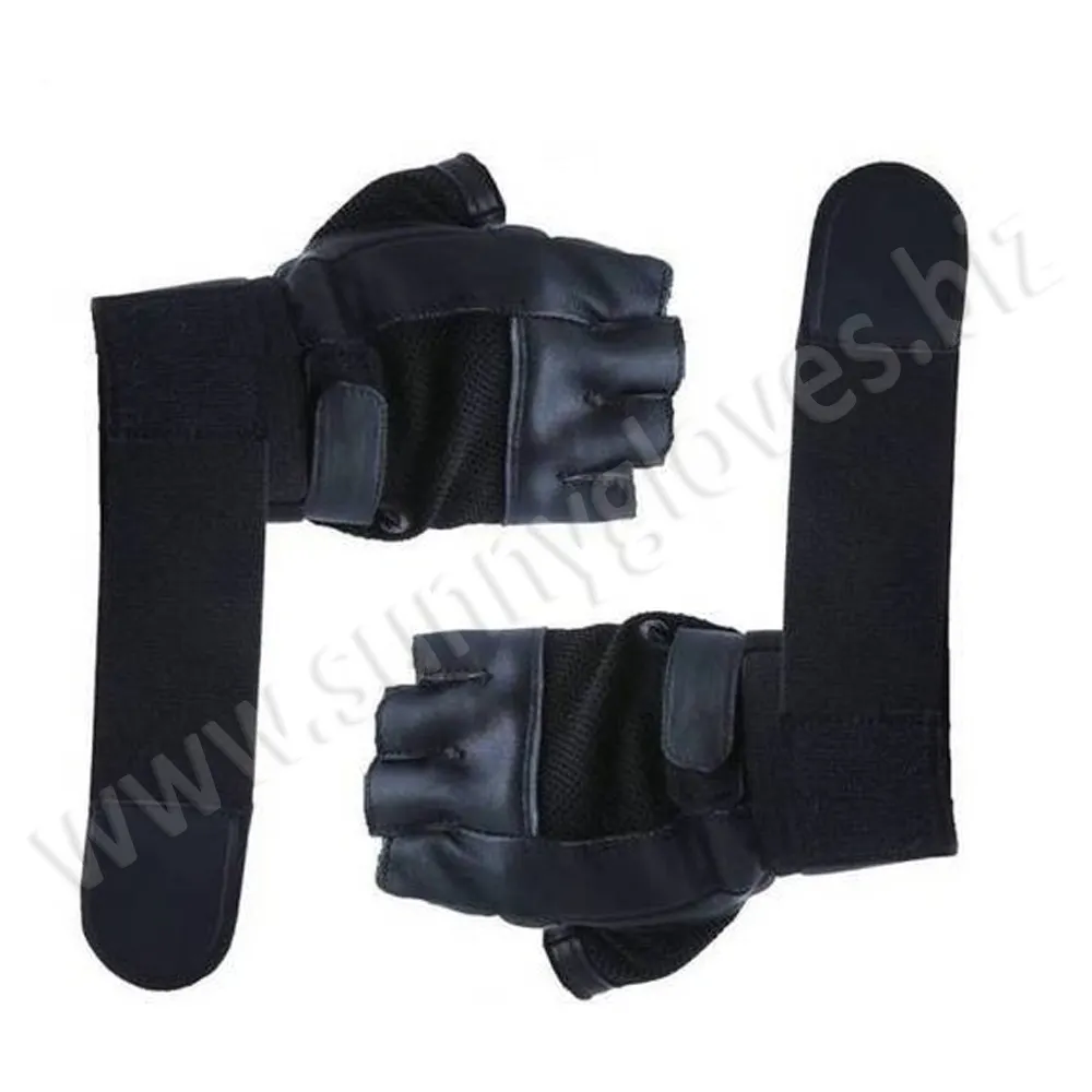 Guantes de medio dedo para hombre, guantes deportivos para entrenamiento de construcción, levantamiento de pesas