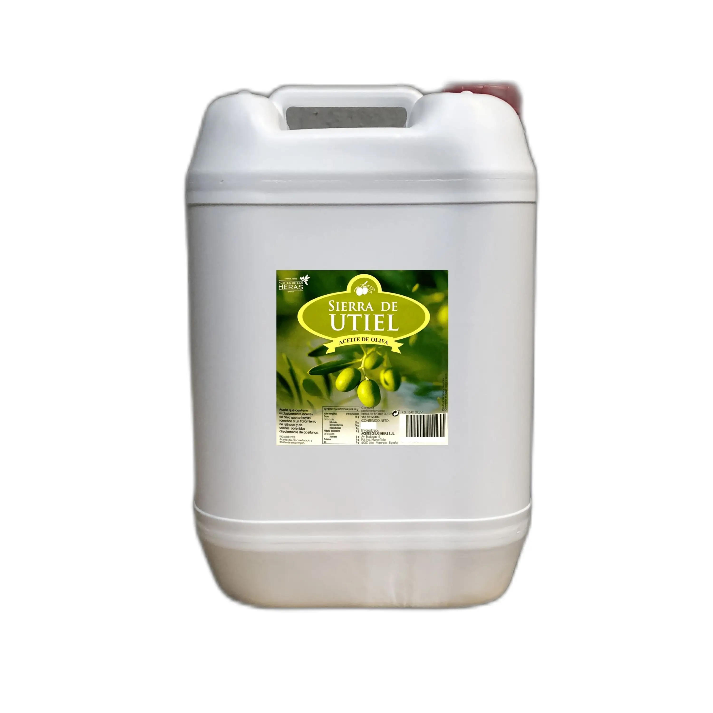 Pure Olijfolie 10 L Plastic Jerrycan Voor Horeca & Foodservice, Sierra De Utiel 100% Spaanse Olijfolie