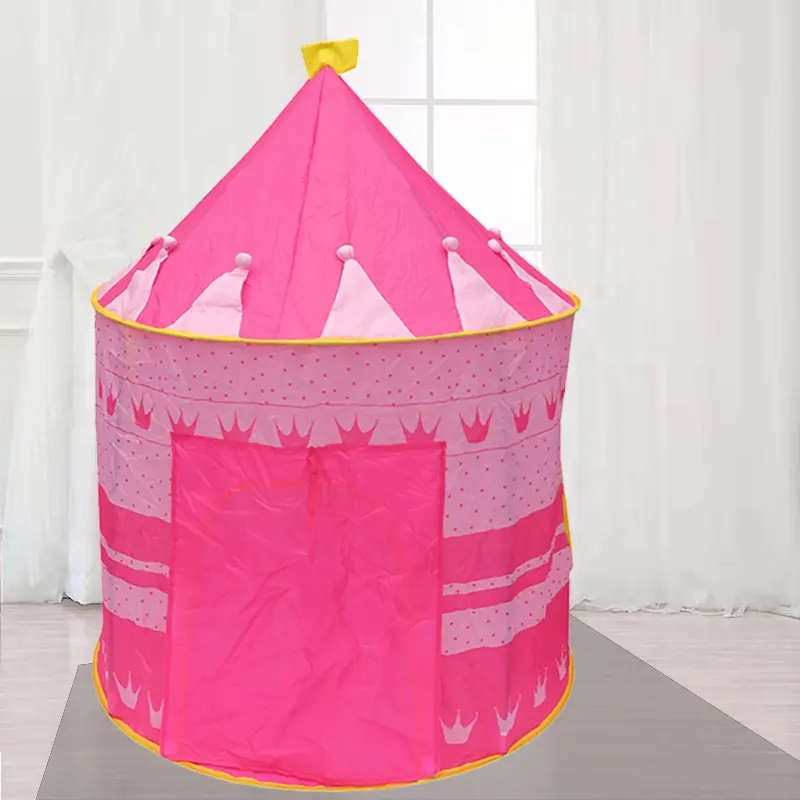 Fabriek Prijs Prinses Kasteel Speelgoed Tent Met Glasvezel Polen Roze Kasteel Voor Kid Gebruik Indoor Outdoor Kasteel Speelgoed