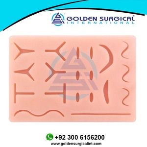 Surgical Suture Pad Training <strong>Kit</strong> Medical Science Teaching <strong>Equipment</strong> with Skin Wound Operation Practice <strong>Model</strong> Scissors Tool <strong>Kit</strong> - Product Image 2