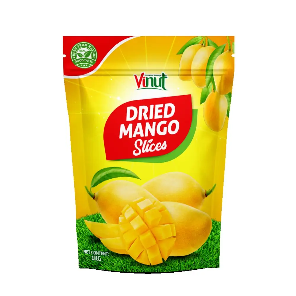 1kg Reiß verschluss tasche VINUT Natural Dried Mango Slices Mango getrocknet