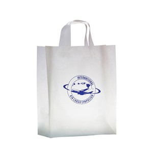 Hot Item Transparent and Environmentally Friendly Take Out Bag Printed LDPE/HDPE <strong>Soft</strong> <strong>Loop</strong> <strong>Handle</strong> Shopping Bag Made by HANPAK JSC - Product Image 2