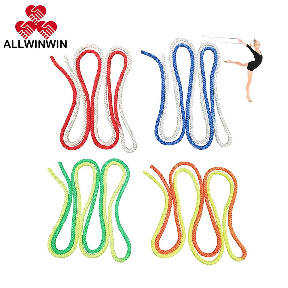 Allwinwin rgp03 corda de ginástica rítmica, 3m, saltos de dança