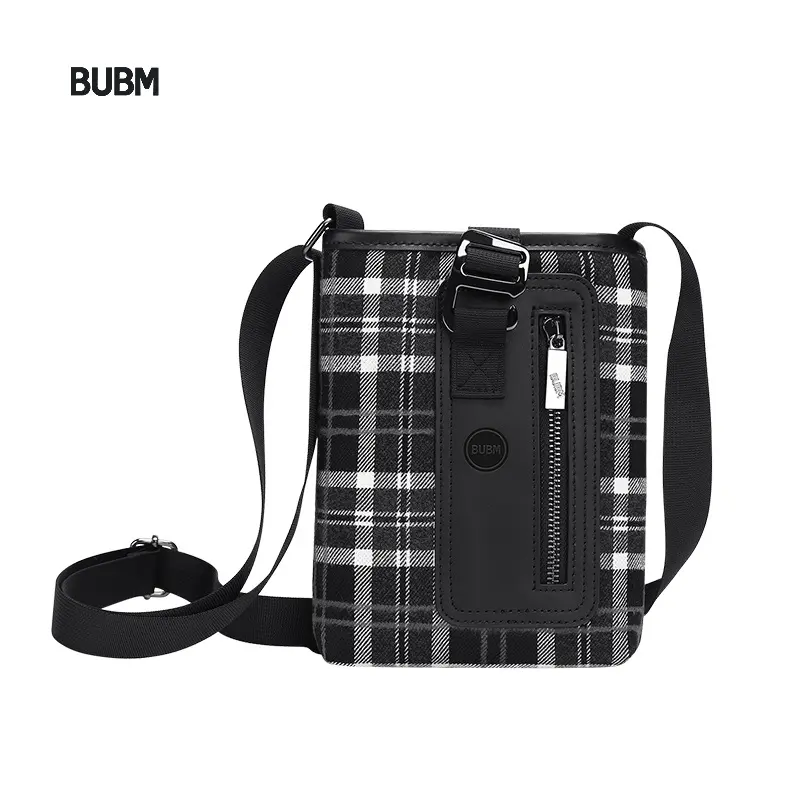 BUBM-Bolso de hombro de cuero, bolsa lateral de viaje de alta calidad para teléfono y tableta, 2021