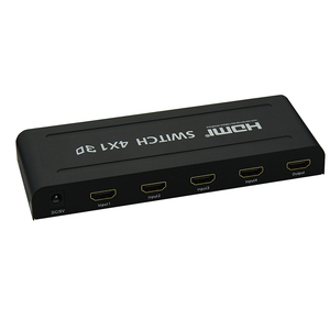 3D 4K <strong>HDMI</strong> <strong>Switch</strong>/Distributor 4x1 <strong>HDMI</strong> Switcher SPDIF Audio <strong>Output</strong> with Remote Power Adapter