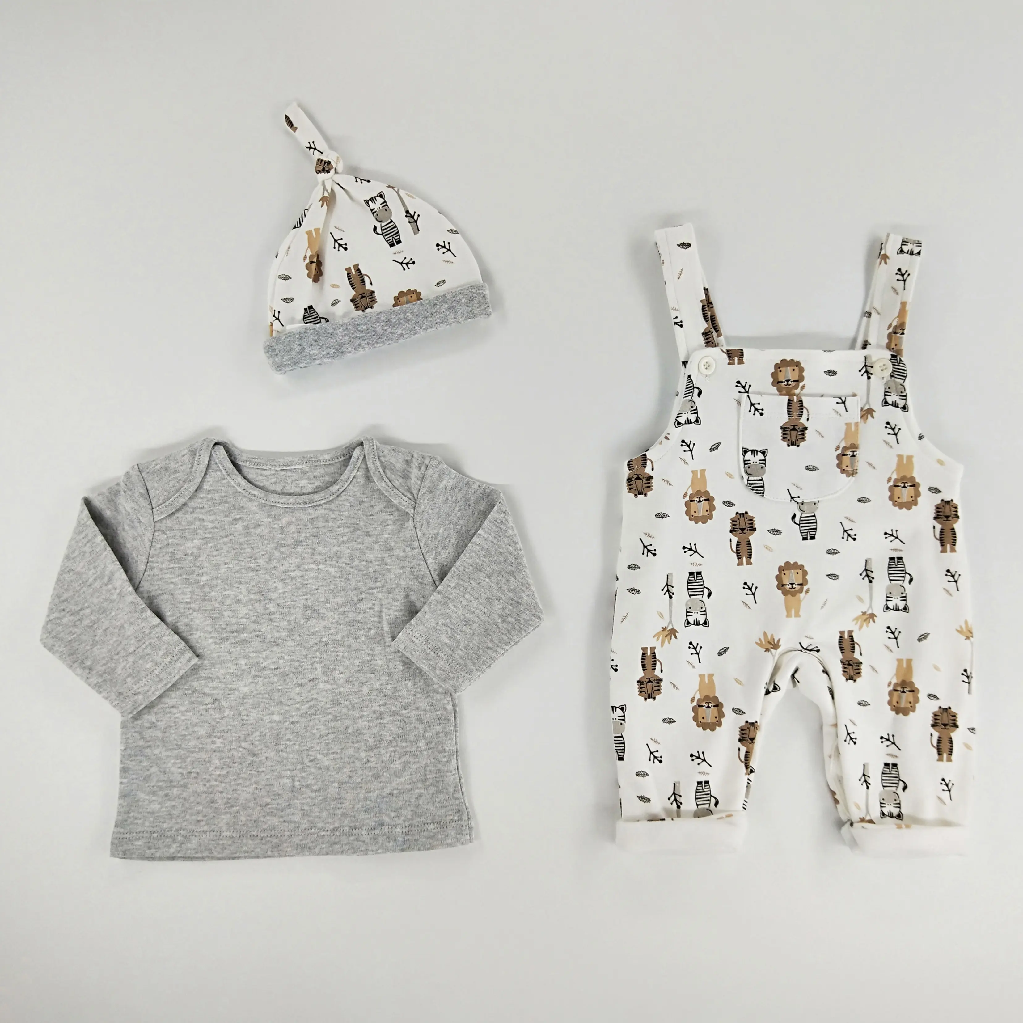 Factory Sell Cute overall for baby, baby overall with animal pattern
