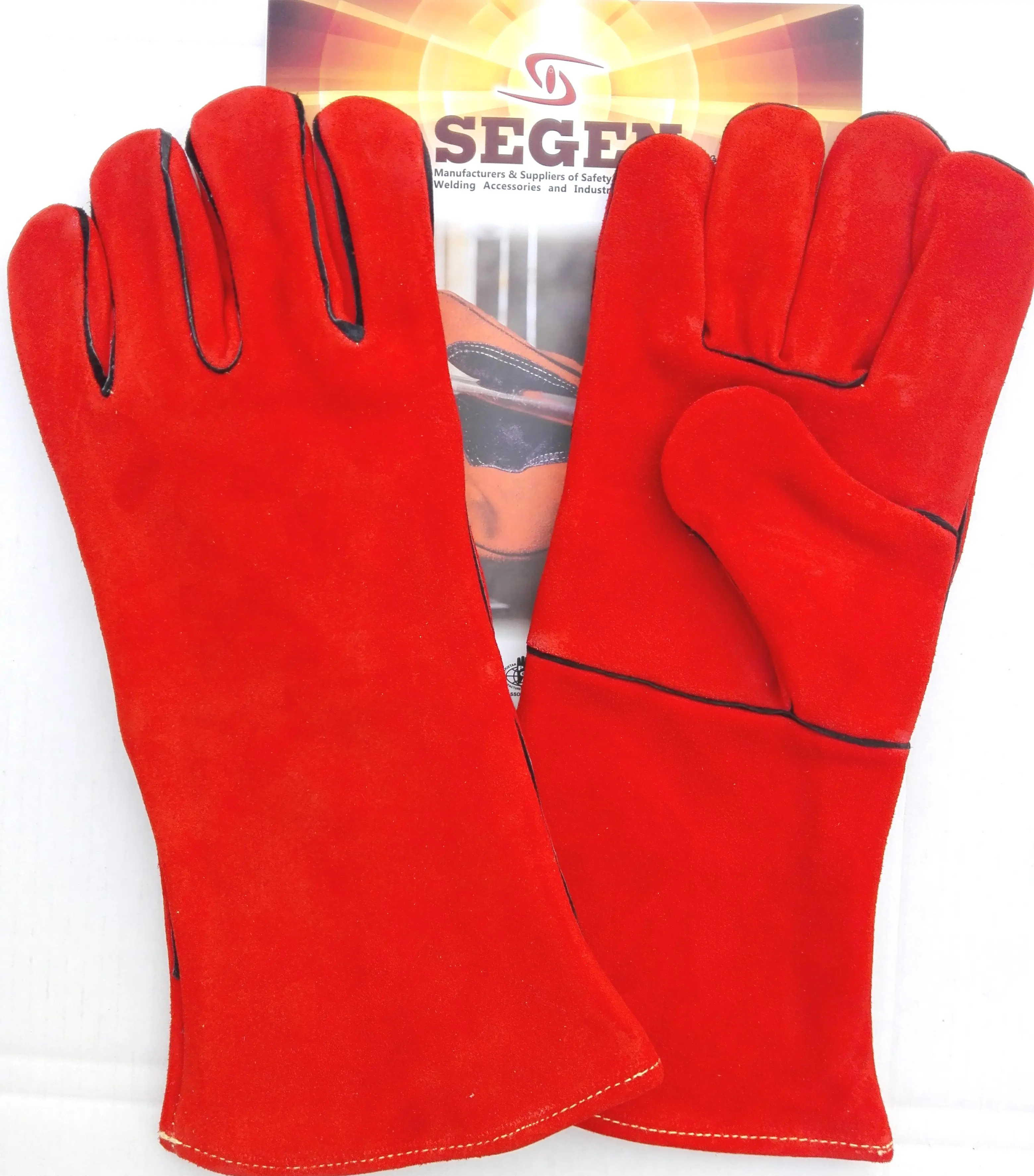Rote Leders chweiß handschuhe Handschutz in Lebensmittel qualität gegen Handschuhe Guantes Antic orte Level 5 Cur resistente Handschuhe Sicherheit