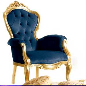 Mobili soggiorno divano sedie colore oro lusso royal europe style all'ingrosso best seller Royal carving fatto a mano di alta qualità