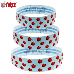 Bandas de tela para ejercicio de botín para mujer, banda de entrenamiento de glúteos antideslizante, banda de bucle elástico de tela circular para cadera - Product Image 5