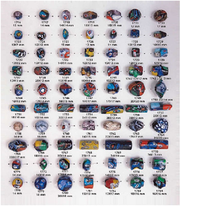 Handmade Multi Colored Glass <strong>Beads</strong> in Assorted Designs, Custom Designs Also Available - Product Image 1