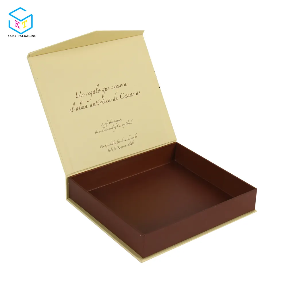 Boîte en carton de qualité alimentaire, emballage magnétique de luxe pour cookies