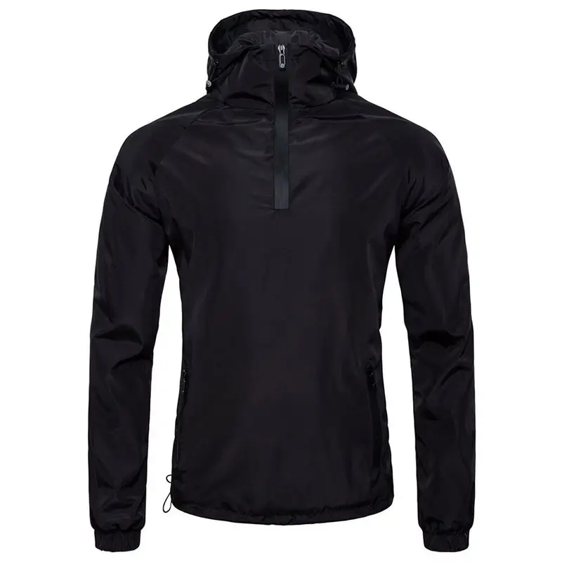 Chaqueta de lluvia para correr para hombre, impermeable, de secado rápido, ropa Anti-UV, abrigo protector solar ultrafino para escalada