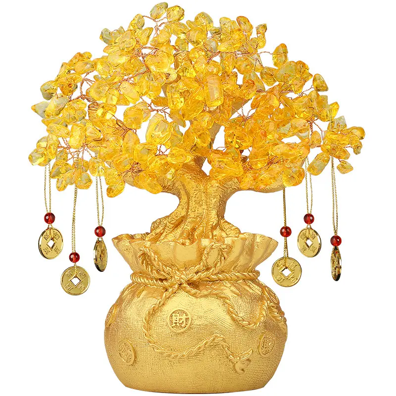 Feng Shui-árbol de la suerte de cuarzo Fengshui, producto Natural, 108