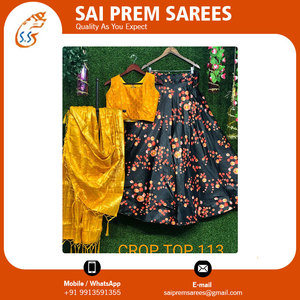 大人のためのシルクLehengaのベストデザイナーコレクションを一括注文可能 - Product Image 6