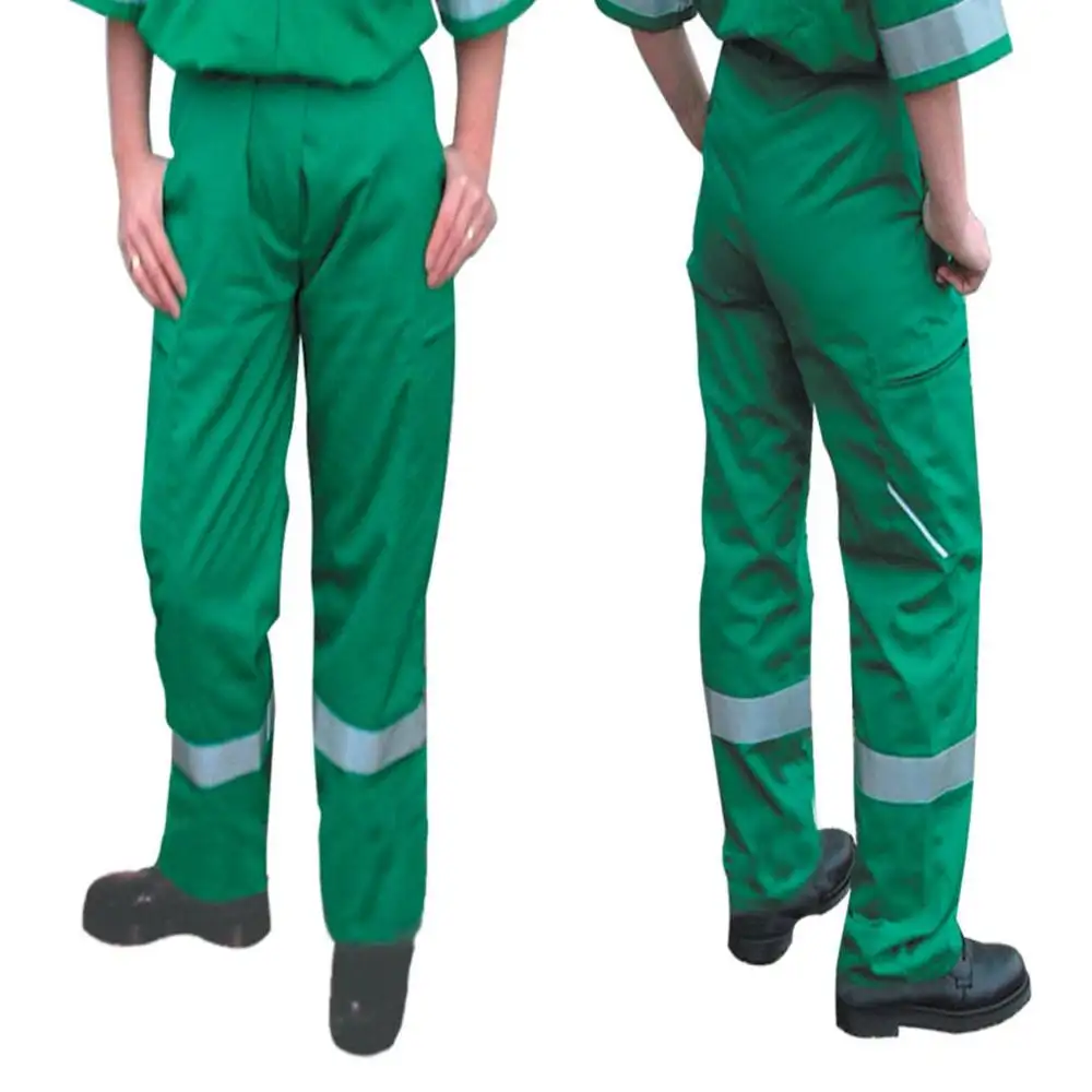 Yangın geciktirici kömür madeni kargo pantolon pantolon ambulans çalışma pantolon iş elbisesi % 100% pamuk güvenlik yansıtıcı pantolon