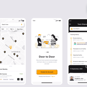 Online Best Courier Delivery App Design | Android Paket zustellung App Entwicklung - Product Image 2
