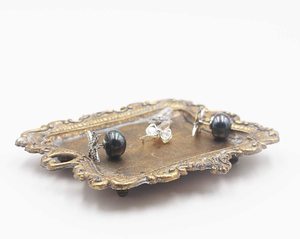 DesignerGold圆形托盘、金属展示板、DecorativeStorage组织器服务托盘珠宝/化妆品/厨房餐具2 - Product Image 5