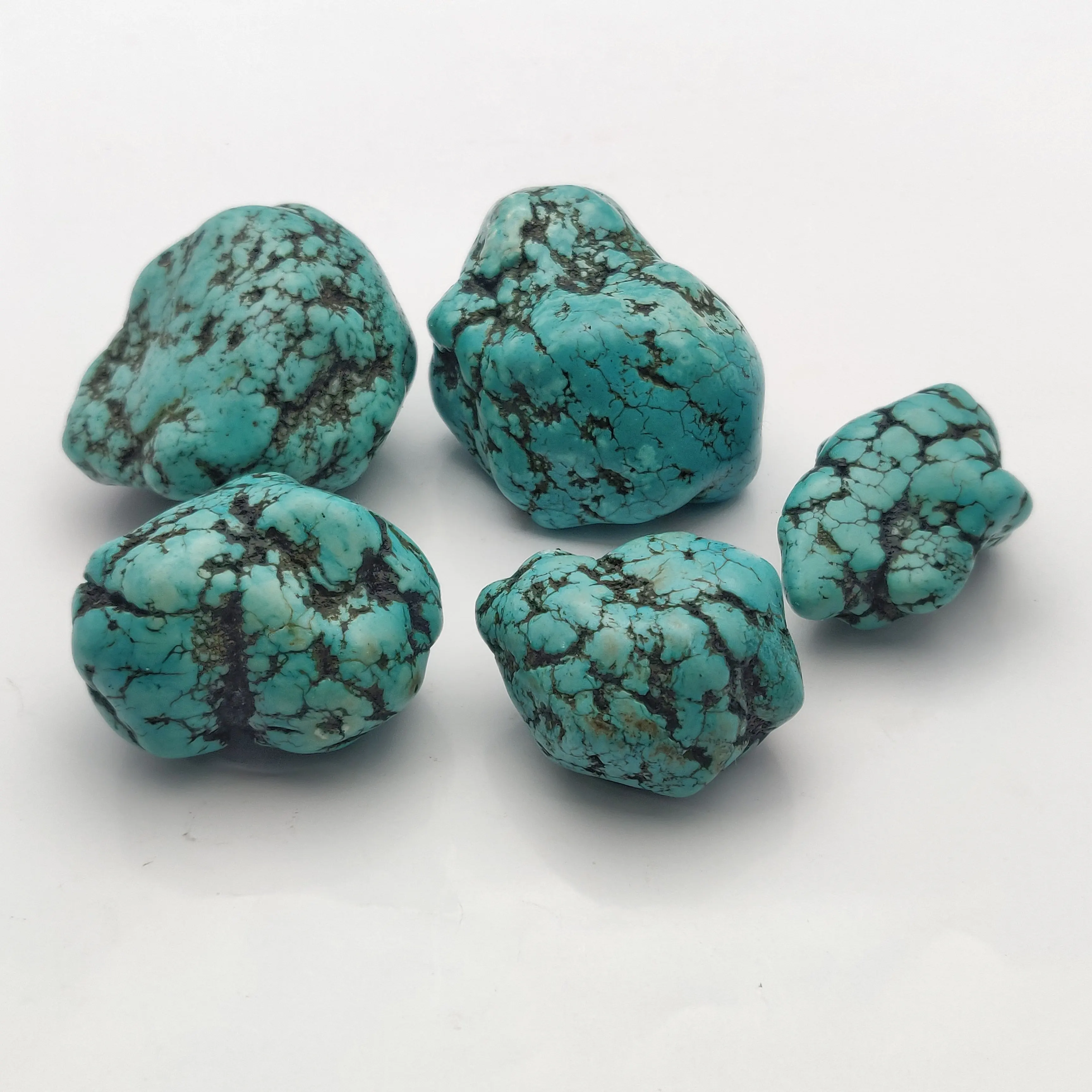 Venta al por mayor buena calidad turquesa secadora suelto Natural piedras preciosas