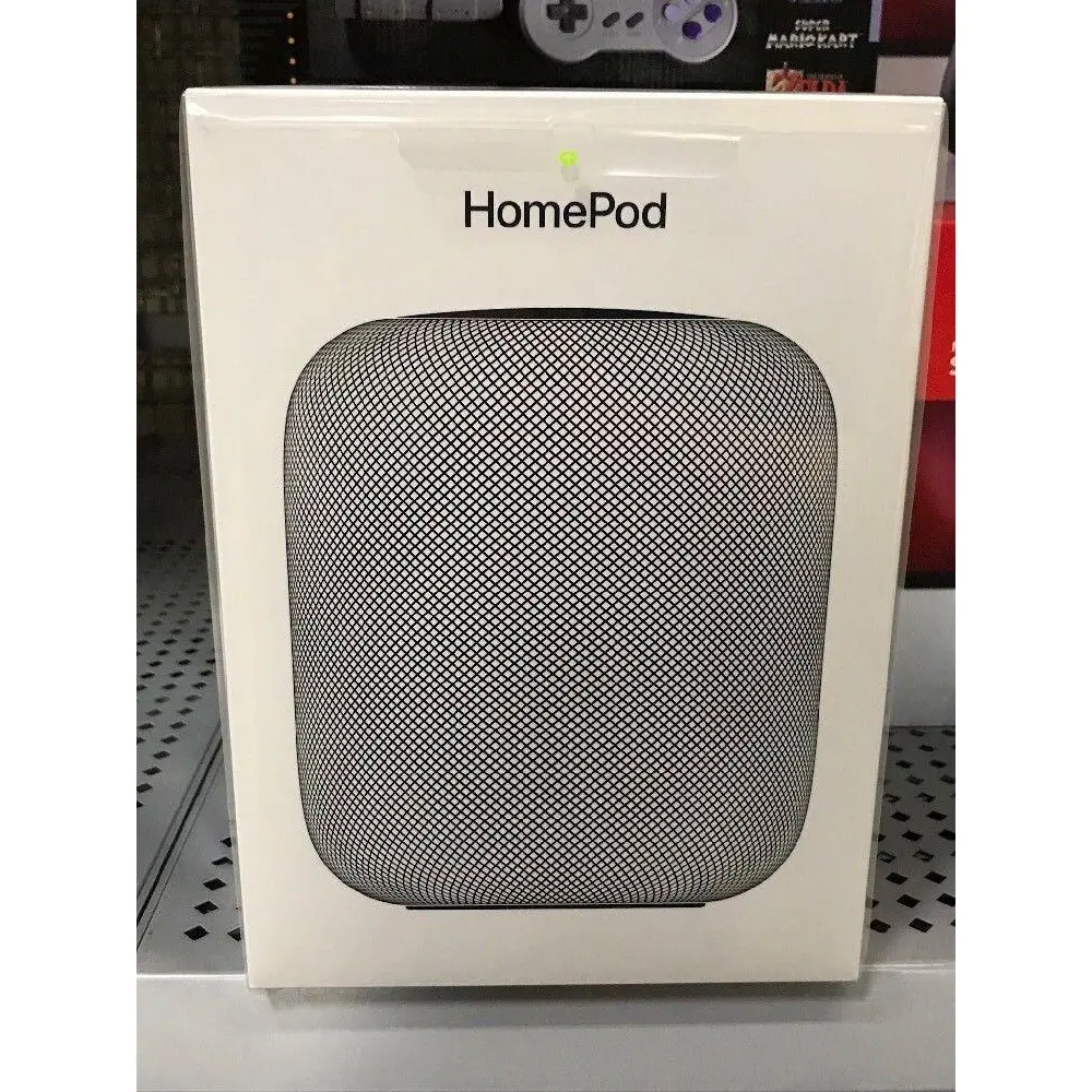 Novo alto-falante apple homepod ›/a espaço cinza casa inteligente