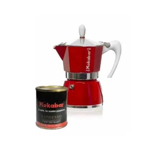 MOKABAR Torréfié Moulu Café Italien Qualité 250 g 100% Arabica Mélange Pour Machine À Expresso