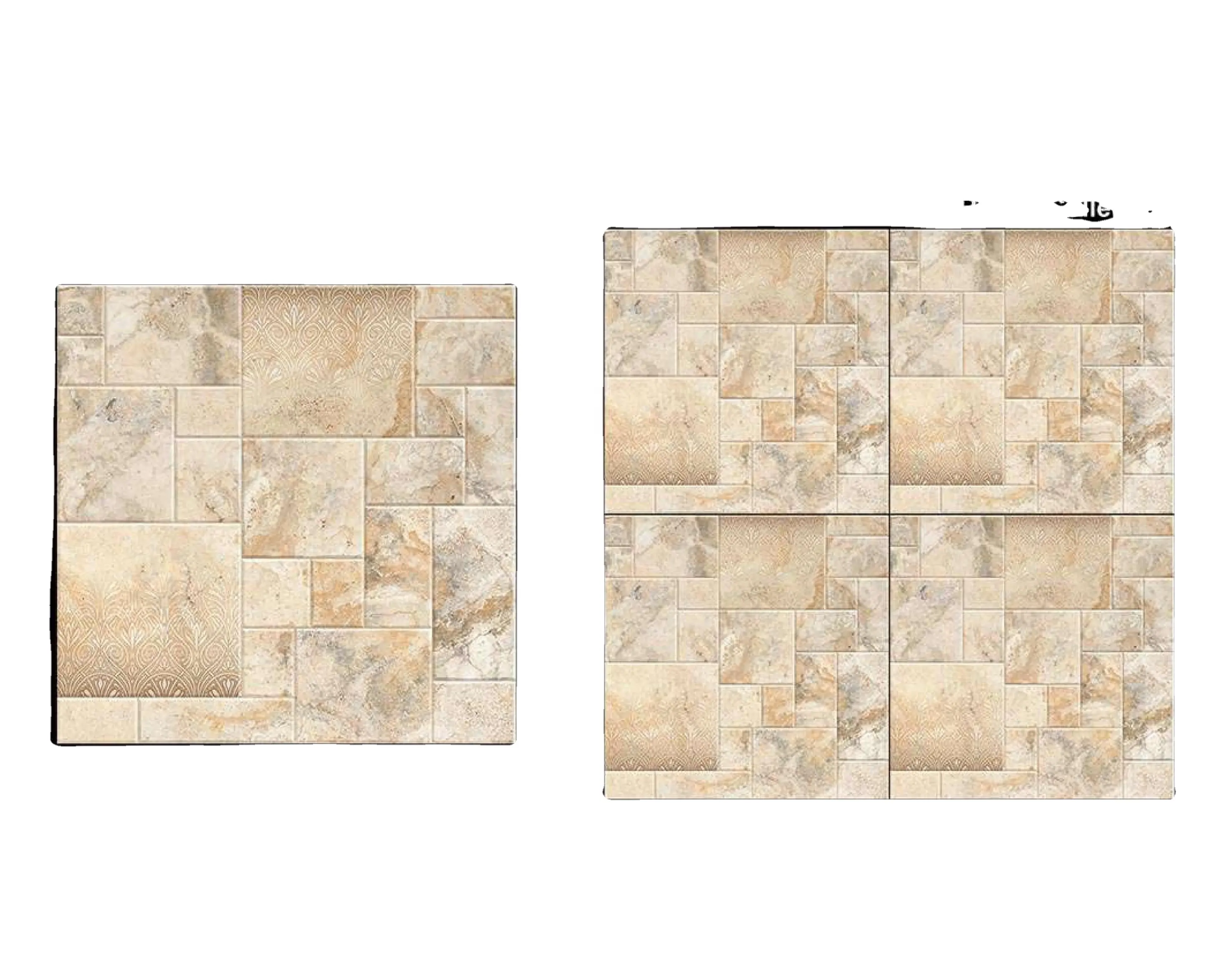 Azulejos de cerámica para exteriores, diseño Beige marfil, 40x40, calidad de exportación, para estacionamiento, 16x16, azulejos de cerámica de 400x400mm