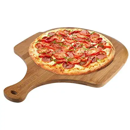 Platos de madera Natural para servir Pizza, plato de madera para servir Pizza de melamina a buen precio, venta directa de fábrica