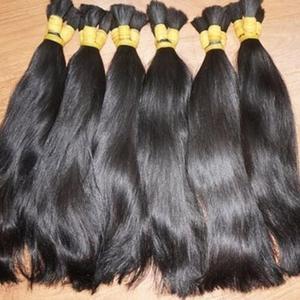 100% Virgin Indian <strong>Remy</strong> Hair Bulk Extensions Exclusively Single Drawn Temple Hair Available in Chennai