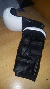 レザージェルテックMMAグラッピンググローブトレーニングファイトパンチバッグスパーリングトレーニングボクシンググローブ - Product Image 6