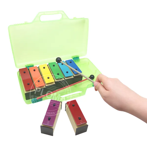 Glockenspiel-8 notas de arcoíris, juguetes educativos de música