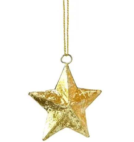 HOT SELLING METAL CHRISTMAS TREE DECORATION CHRISTMAS STAR HANGING ORNAMENT HOME DECORATION INDOOR STAR HANGING