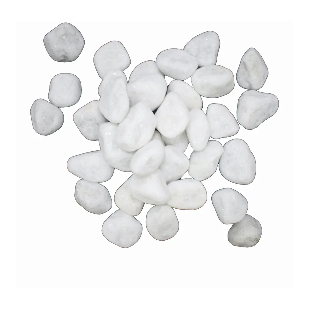सबसे अच्छा गुणवत्ता दूधिया सफेद 10 MM करने के लिए 80 MM कंकड़ पत्थर भारत से थोक मूल्य पर उपलब्ध