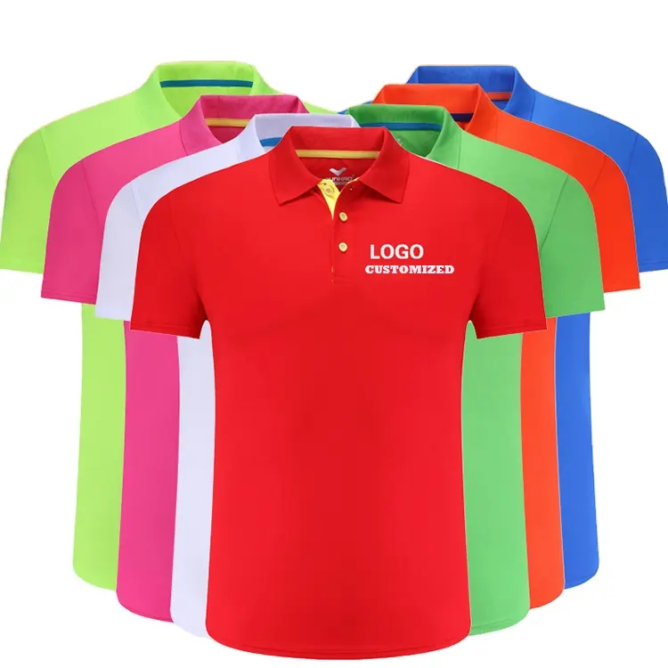 Cadeau promotionnel 2023 Polo à la mode 100% coton graphique femme logo brodé personnalisé t-shirt homme polo